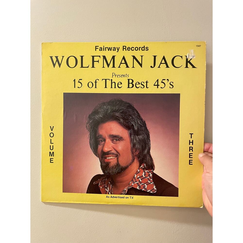 Wolfman Jack 15 Of The Best 45s LP vintage vinyl record rnb